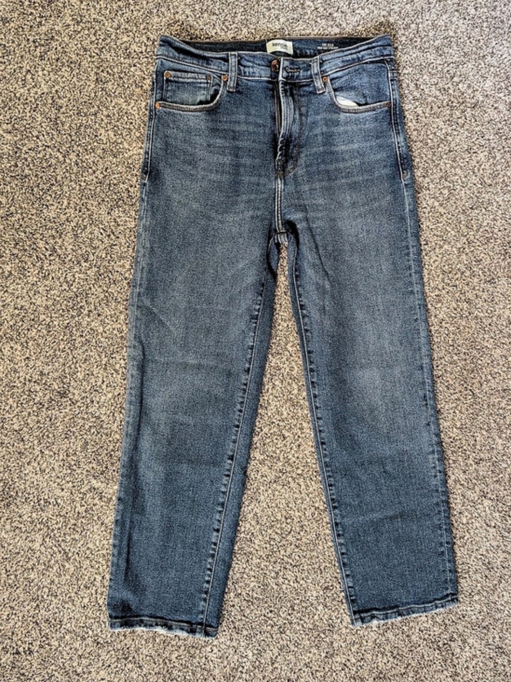Kensie The Ella High Rise Straight High Rise Straight Jeans Blue Size 8/29"